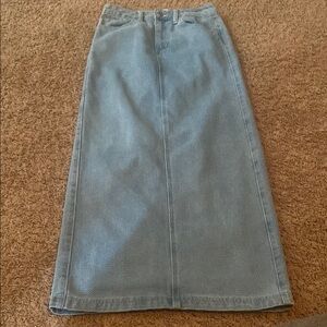 Forever 21 Blue A-line Maxi Skirt Casual